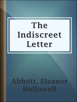 cover image of The Indiscreet Letter